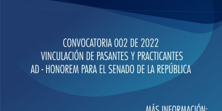 CONVOCATORIA 002 DE 2022