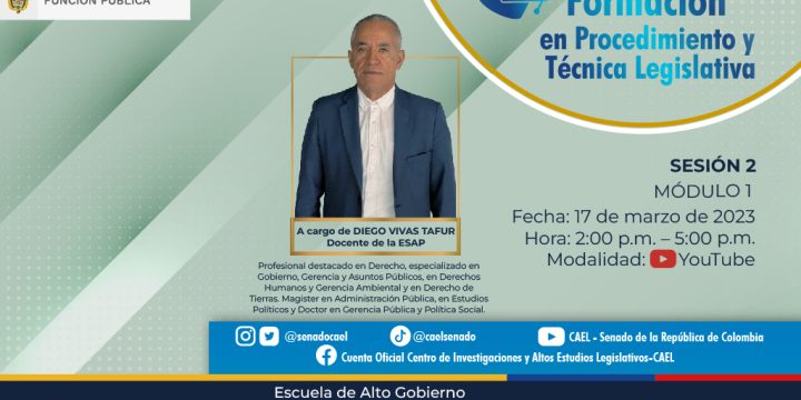 XXVllI CURSO DE ALTA FORMACIÓN EN PROCEDIMIENTO Y TÉCNICA LEGISLATIVA – SESIÓN II