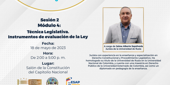 XXXV CURSO DE ALTA FORMACIÓN EN PROCEDIMIENTO Y TÉCNICA LEGISLATIVA – SESIÓN Il MÓDULO 4