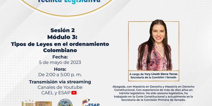 XXXlII CURSO DE ALTA FORMACIÓN EN PROCEDIMIENTO Y TÉCNICA LEGISLATIVA – SESIÓN Il MÓDULO 3