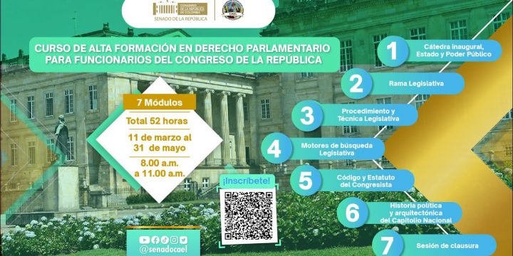 XXXXI CURSO DE ALTA FORMACIÓN EN DERECHO PARLAMENTARIO PARA FUNCIONARIOS DEL CONGRESO